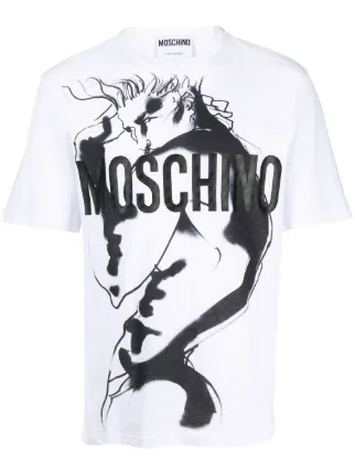 Moschino Illustration logo-print T-shirt - Farfetch