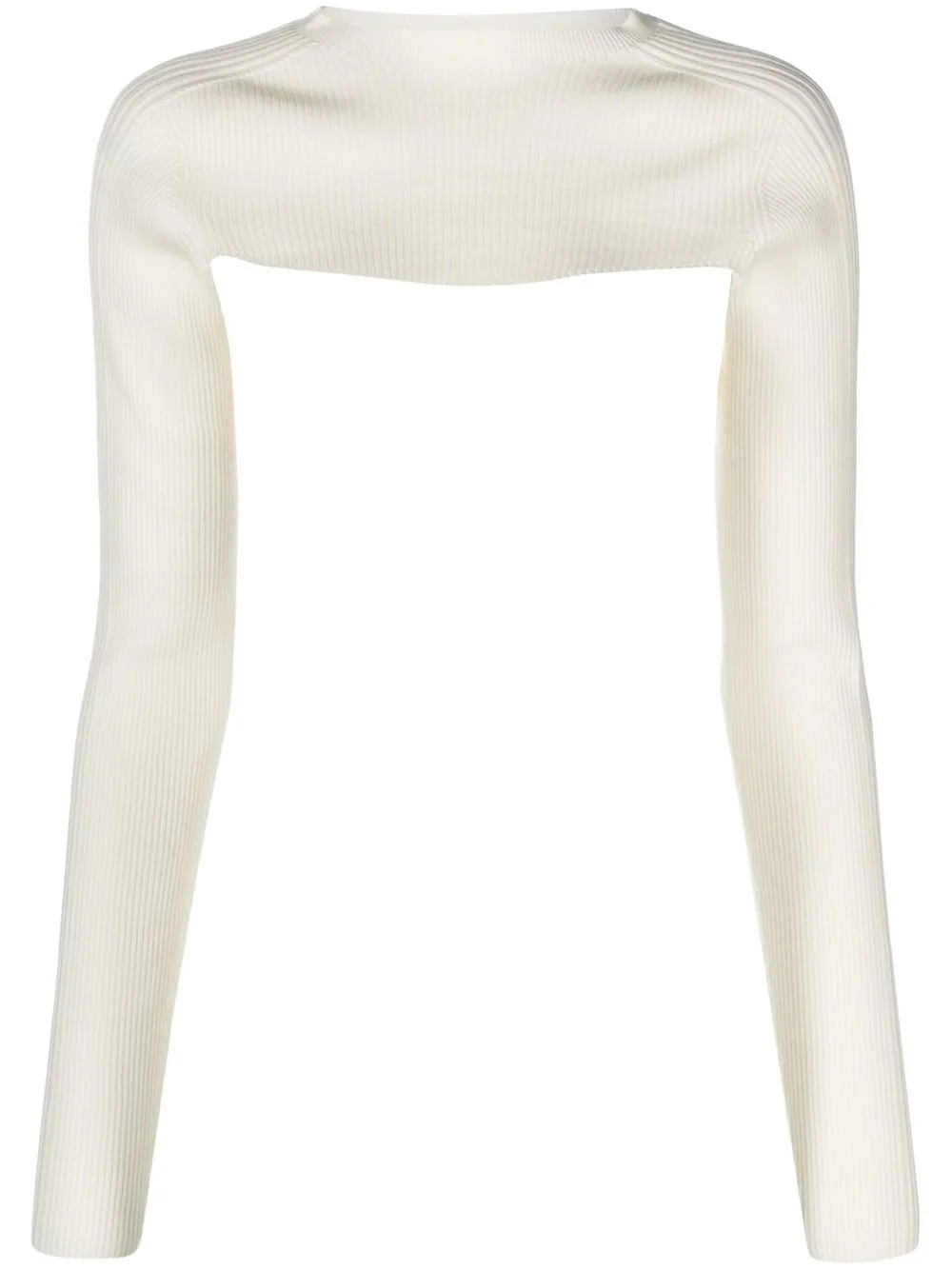 

AERON knitted crop top - White