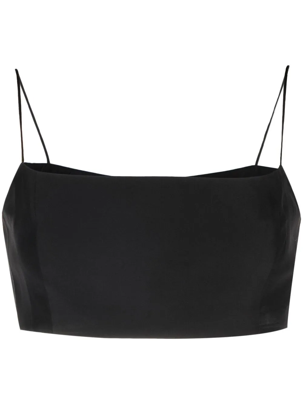 

GAUGE81 cropped square-neck top - Black