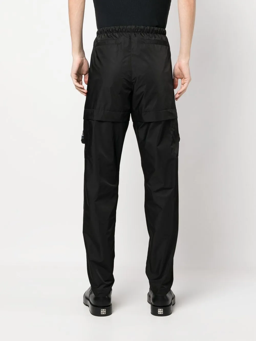 Shop Givenchy 4g-buckle Straight-leg Cargo Trousers In Black