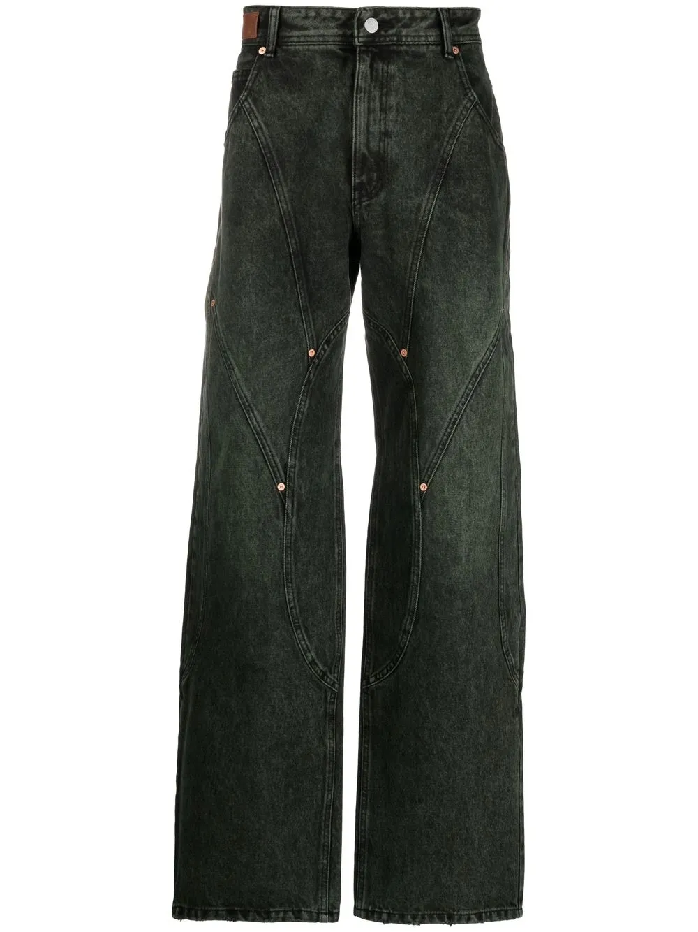 

Andersson Bell jeans holgados con detalle de costuras - DARK GREEN