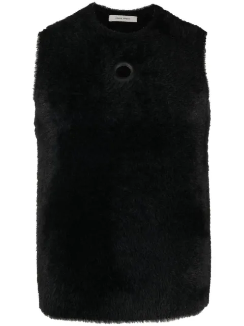 Craig Green eyelet detail fleece vest