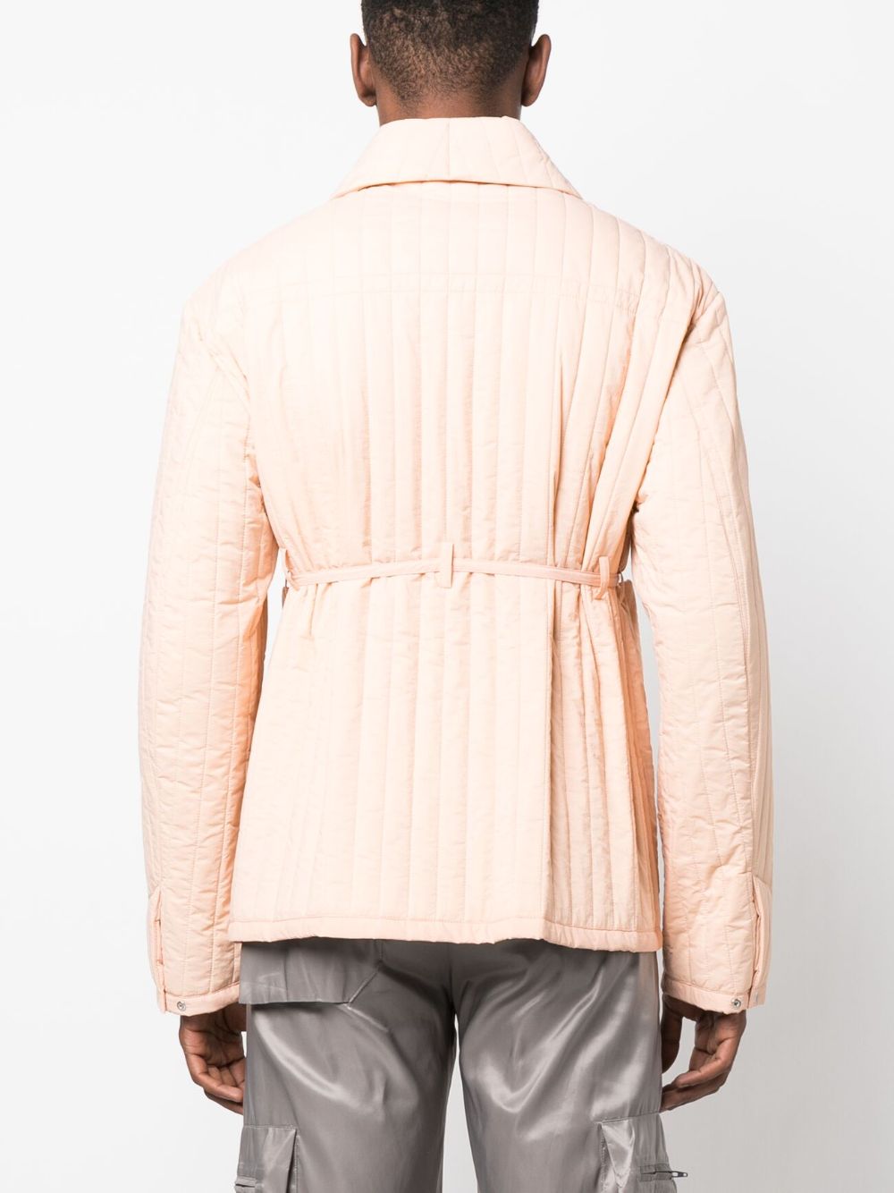 Shop Craig Green Tied-waist Quilted Jacket In Neutrals