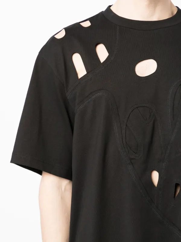 【関税込み】Feng Chen Wang Tシャツ Feng Chen Wang Beige Double Collar T-Shirt Feng Chen Wang