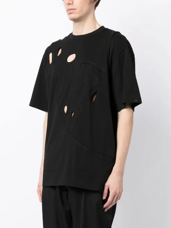 【関税込み】Feng Chen Wang Tシャツ Feng Chen Wang Beige Double Collar T-Shirt Feng Chen Wang