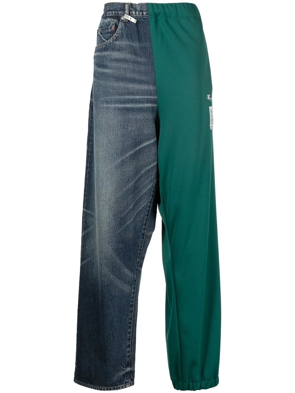 

Maison Mihara Yasuhiro pantalones de mezclilla Half - Azul