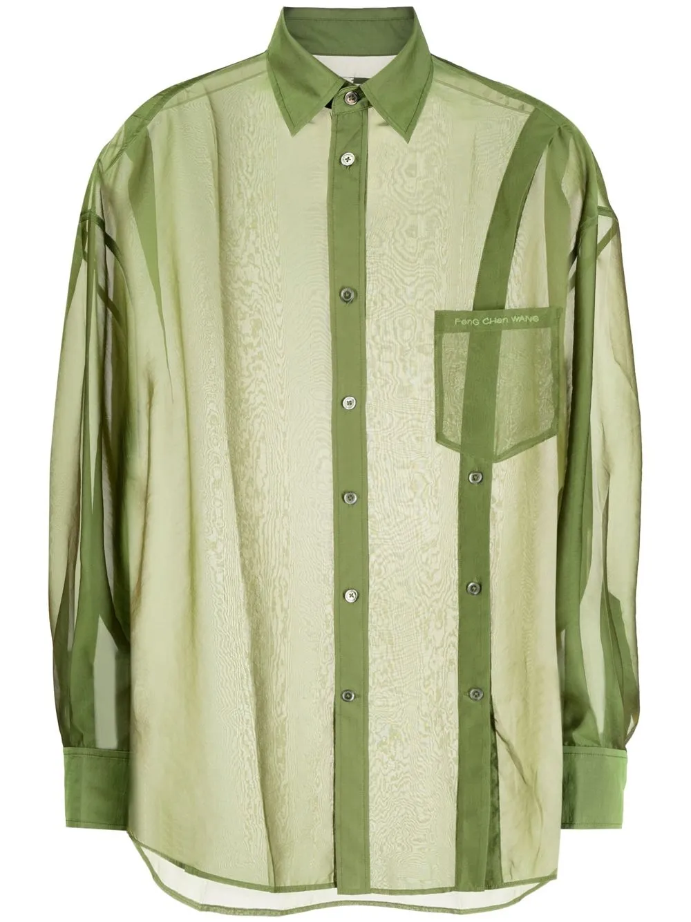 

Feng Chen Wang transparent design shirt - Grey