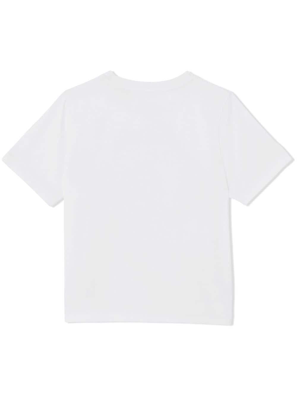 Burberry Kids T-shirt met logo - Wit