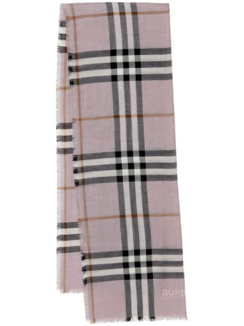 Burberry check-pattern scarf Men