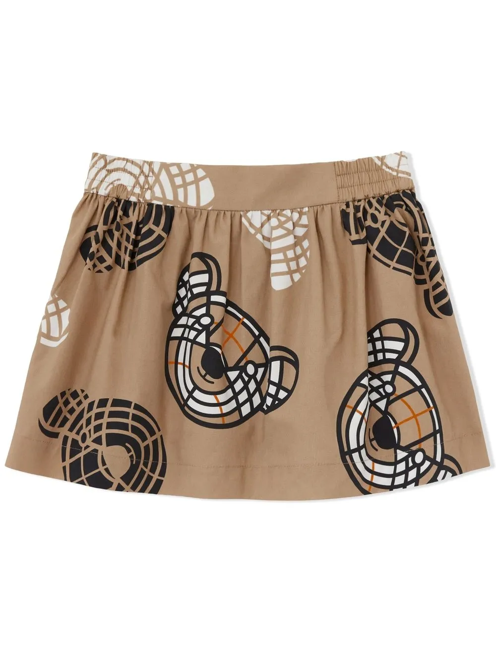 

Burberry Kids Thomas Bear-print cotton skirt - Neutrals