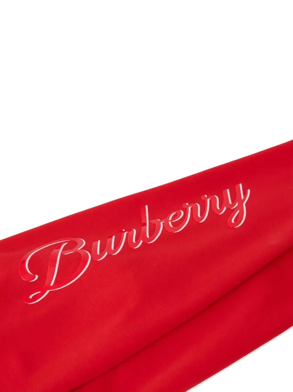 Burberry Kids Script logo print Cotton Track Trousers Farfetch