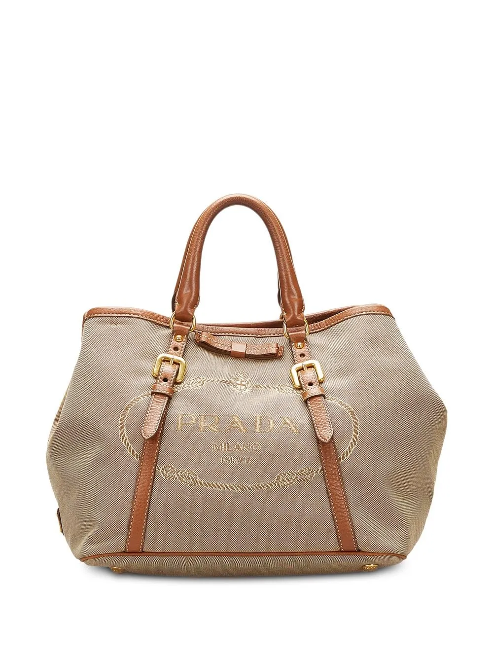 

Prada Pre-Owned Canapa satchel bag - Brown