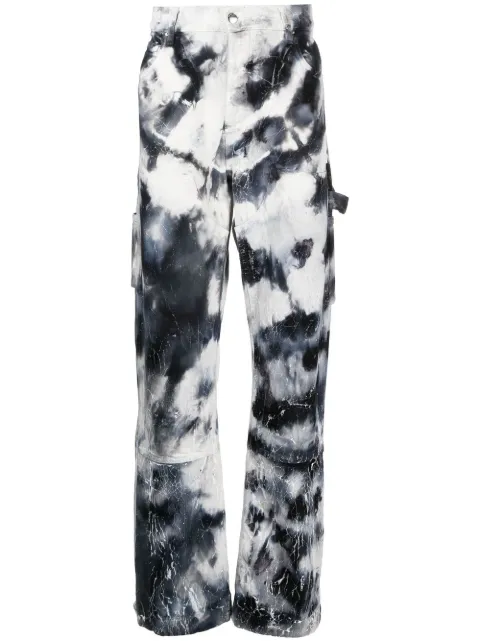 AMIRI tie-dye straight-leg jeans