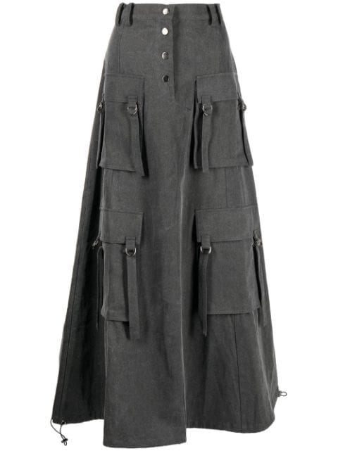 Rokh cargo-pocket maxi skirt