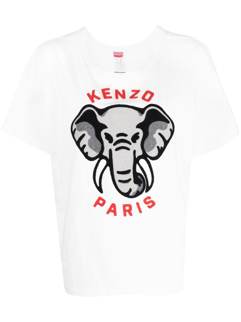 Shop Kenzo Logo-print Short-sleeve T-shirt In Weiss