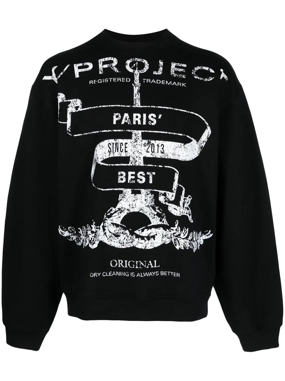 Y/PROJECT PARIS' BEST LOGO-PRINT SWEATSHIRT