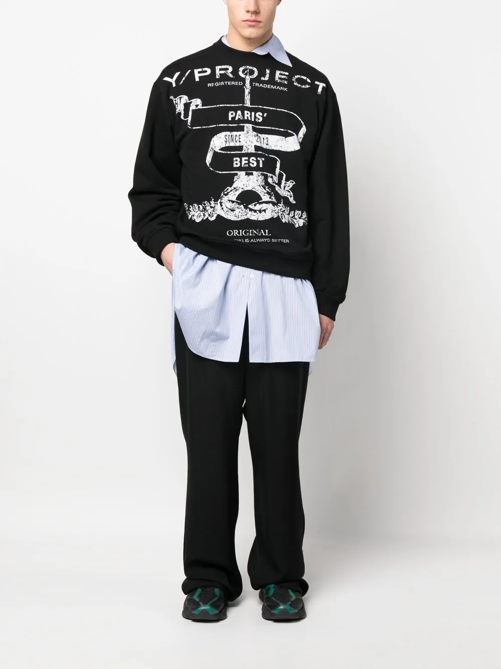 Y/Project Paris' Best logo-print Sweatshirt - Farfetch