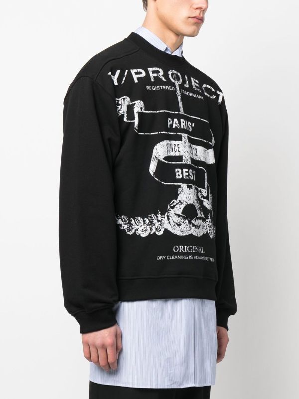 Y/Project Paris' Best logo-print Sweatshirt - Farfetch