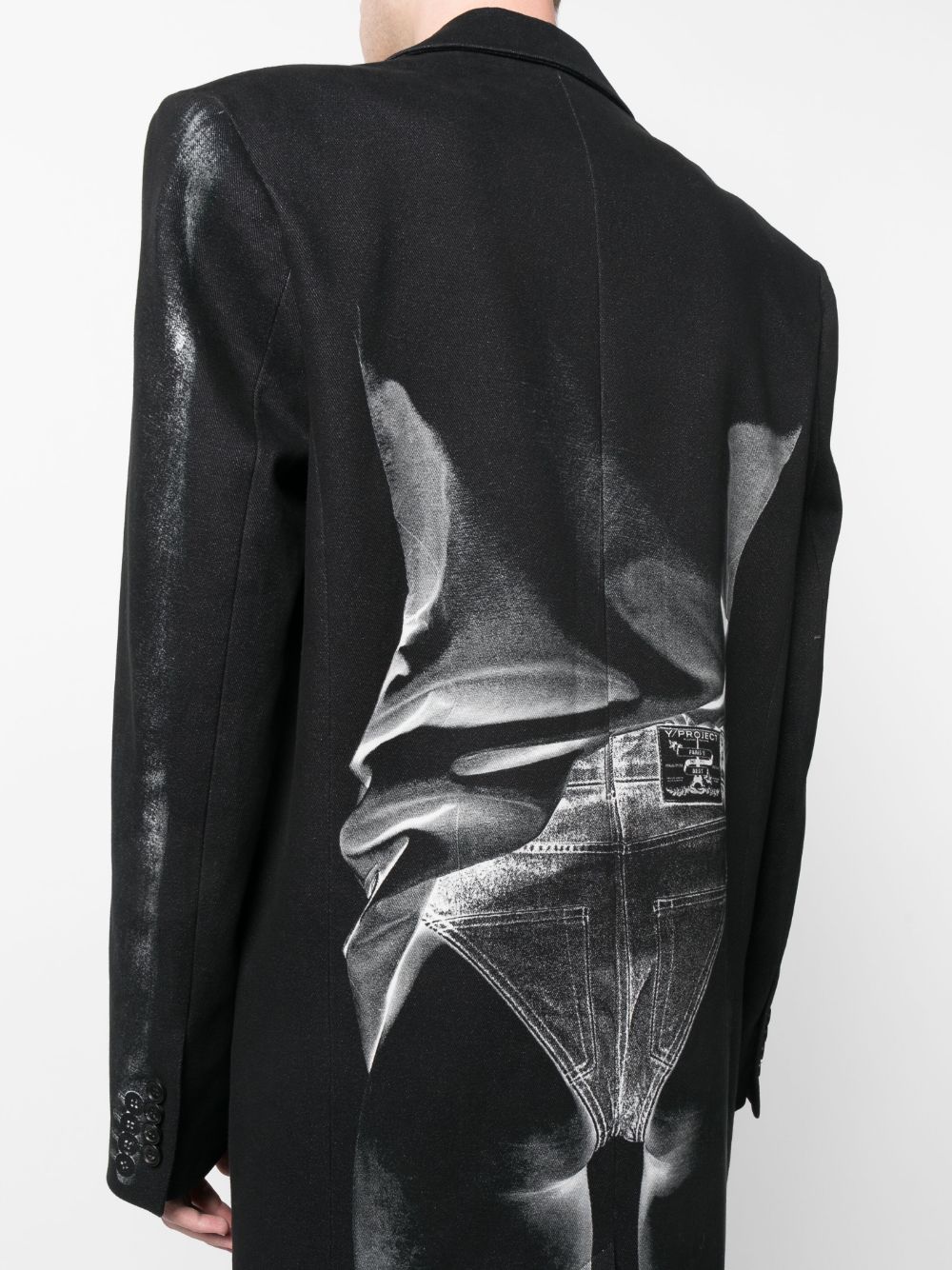 Y/Project x Jean Paul Gaultier Janty Trompe l'oeil Coat - Farfetch