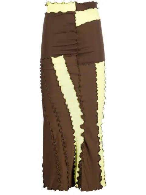 sherris high-waisted multi-panel skirt