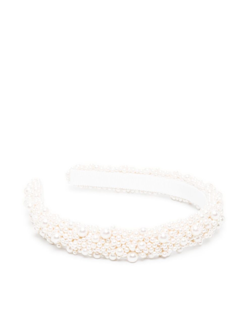 Jennifer Behr Britanny embellished headband - Beige