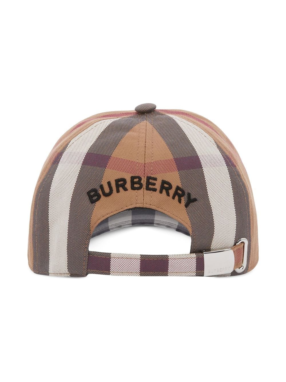 Shop Burberry Vintage Check Cotton Baseball Cap In Brown