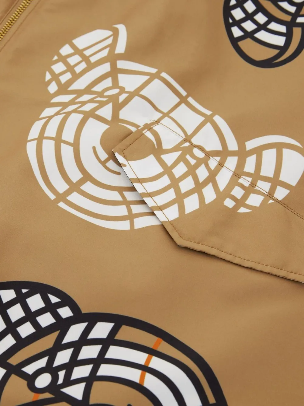 Burberry Kids Kapuzencape mit Thomas Bear-Print | Mäntel | Image 3