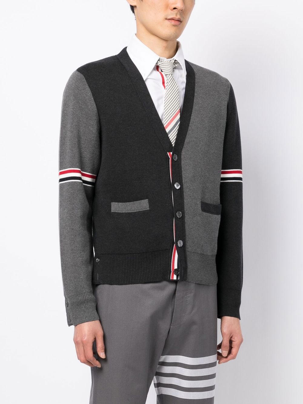 Kenzo colour-block cotton cardigan Men