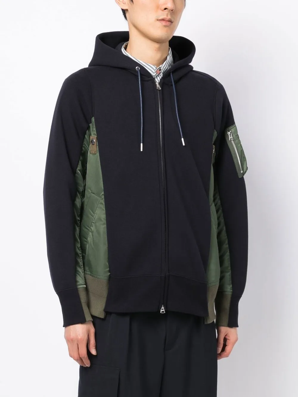 Sacai ジップアップ パーカー - Farfetch