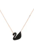 Swarovski swan pendant crystal necklace - Gold