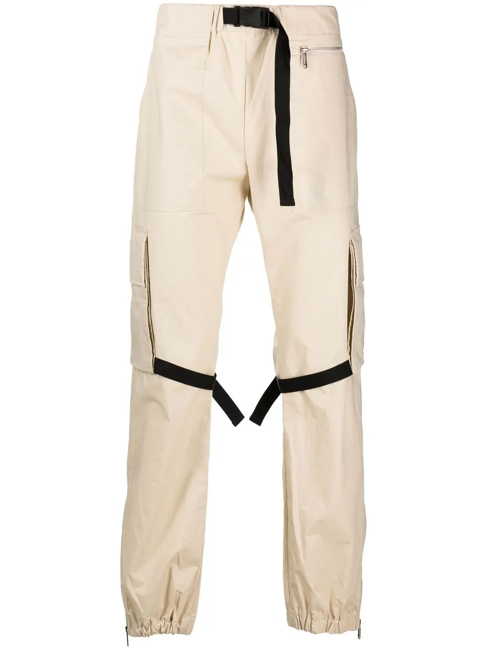 

Off-White strap-detail cargo trousers - Neutrals