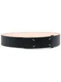 Maison Margiela grained four-stitch belt - Black