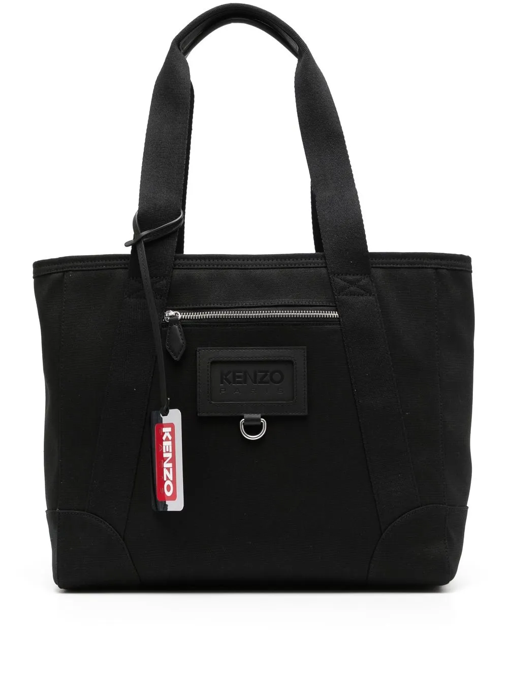 

Kenzo logo-tag tote bag - Black