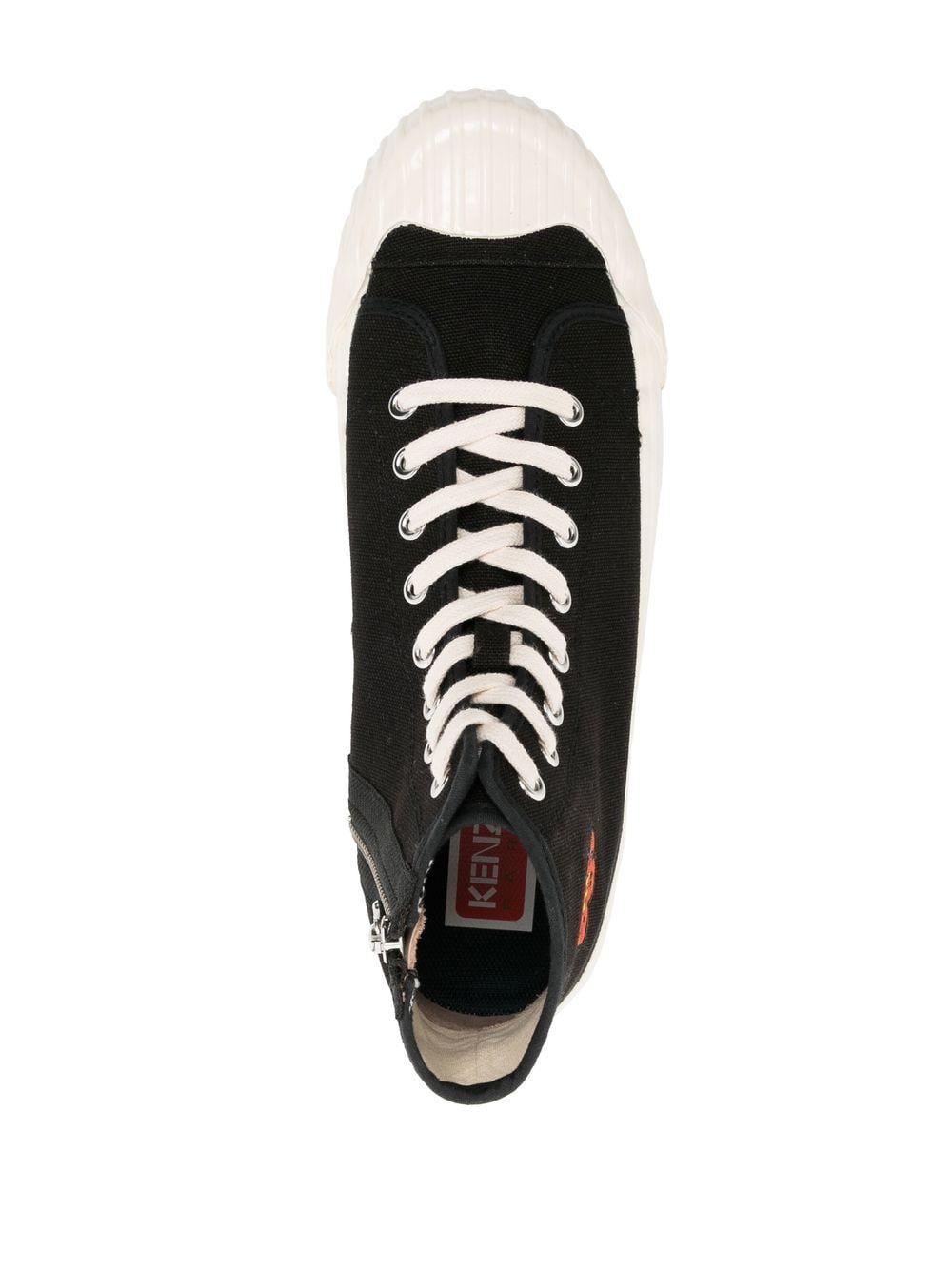 Shop Kenzo School High-top Sneakers In Black
