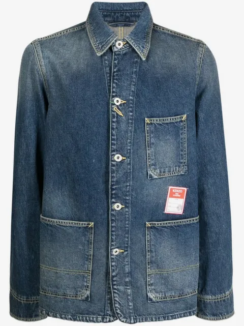 Kenzo logo-patch denim jacket