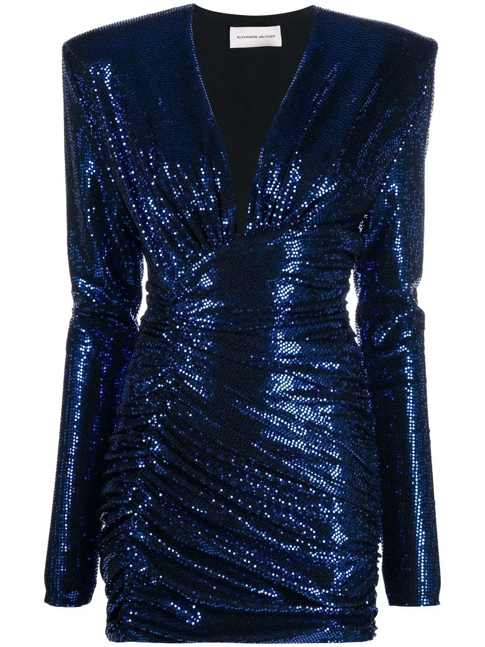 

Alexandre Vauthier sequin-embellished V-neck minidress - Blue