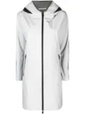 Herno hooded zip-fastening coat - Grey