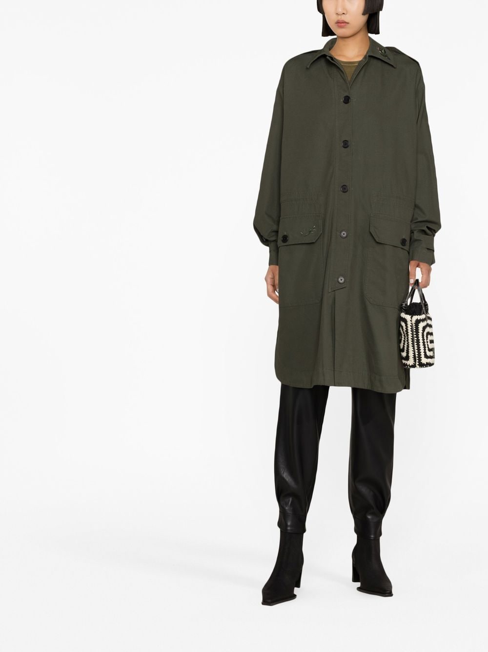 Shop Zadig & Voltaire Button-up Coat In Grün