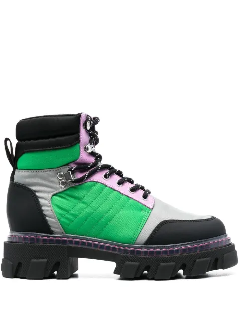 GANNI colourblock hiking boots
