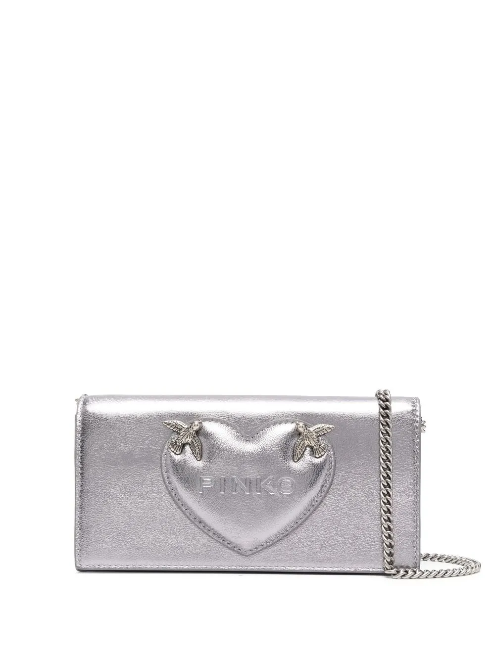 

PINKO tote Love Birds - Plateado