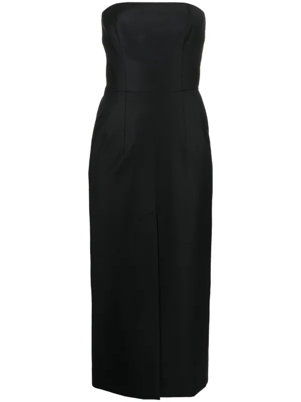 Matriel Fitted Midi Dress - Black