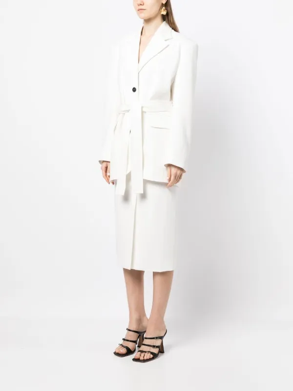 ジャケット Belted Single-Breasted Blazer 19549794_43778273_600.jpg