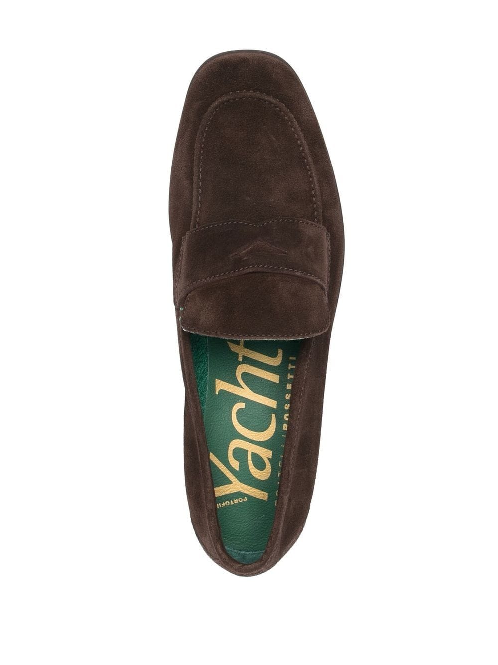 Shop Fratelli Rossetti Slip-on Suede Penny Loafers In Brown