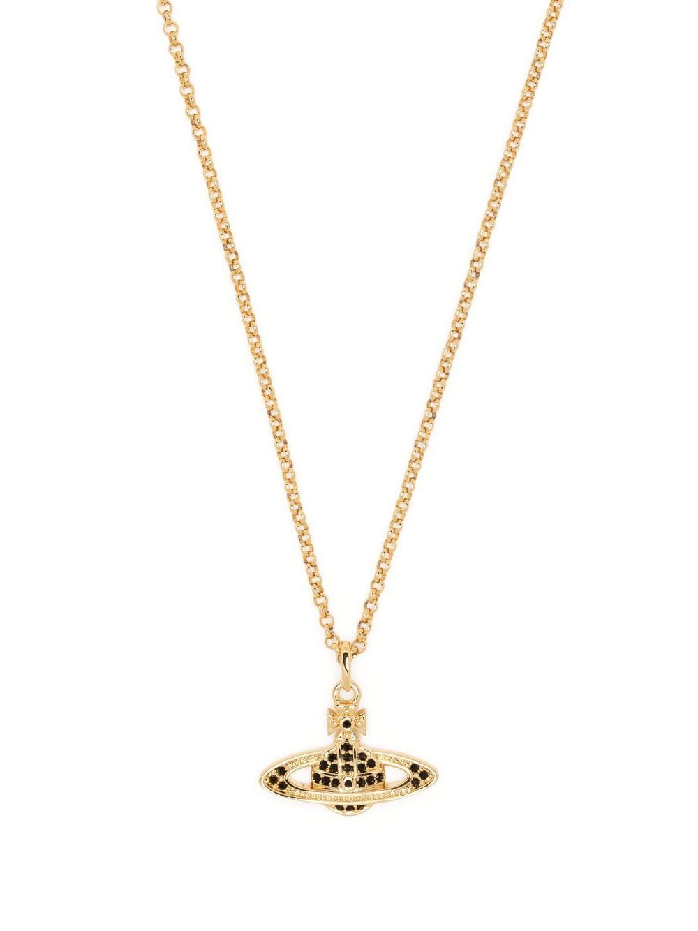 Vivienne Westwood Man. Mini Bas Relief Pendant Necklace In Gold | ModeSens