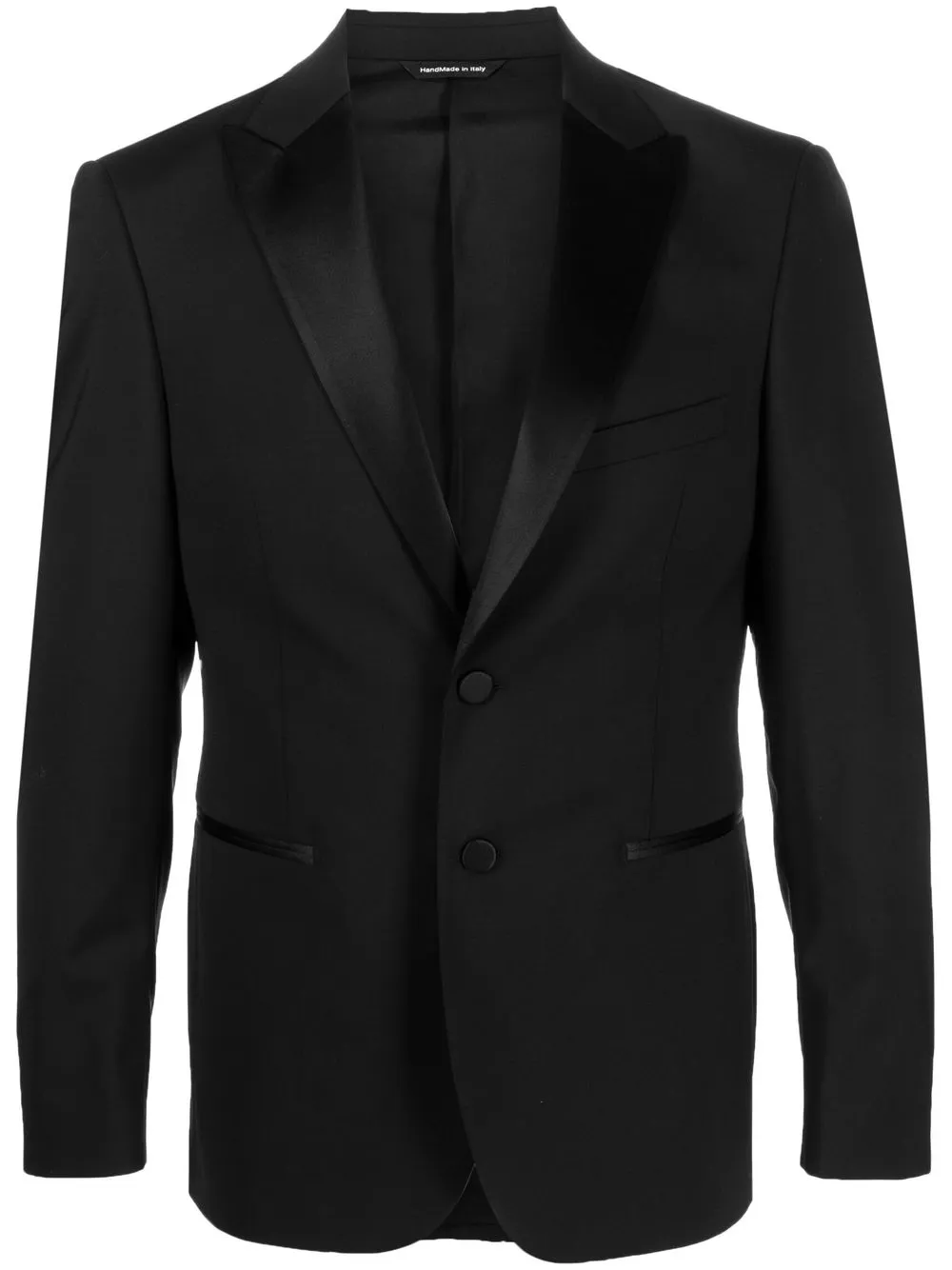 

Tonello contrast-lapel smoking jacket - Black