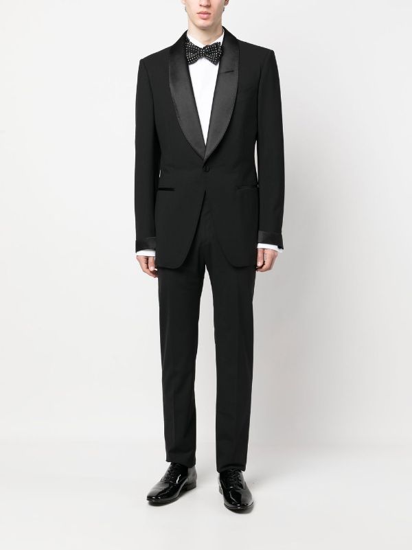 Relaxed Fit Tuxedo trousers  Black  Men  HM IN