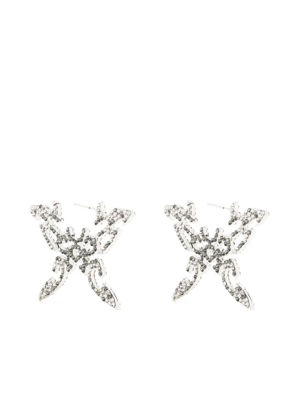 

Collina Strada crystal-embellished butterfly earrings - Black