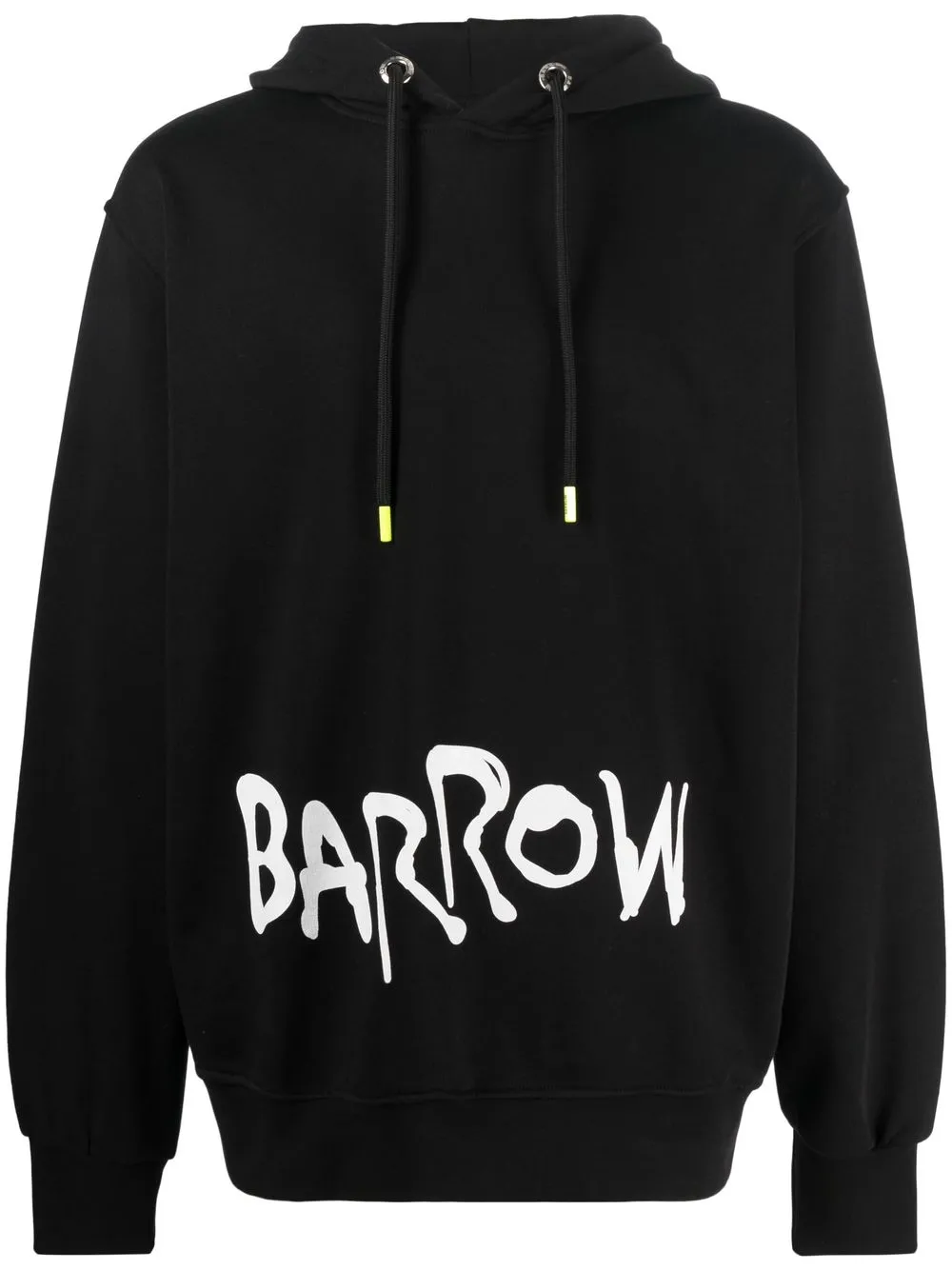 

BARROW teddy bear logo-print hoodie - Black