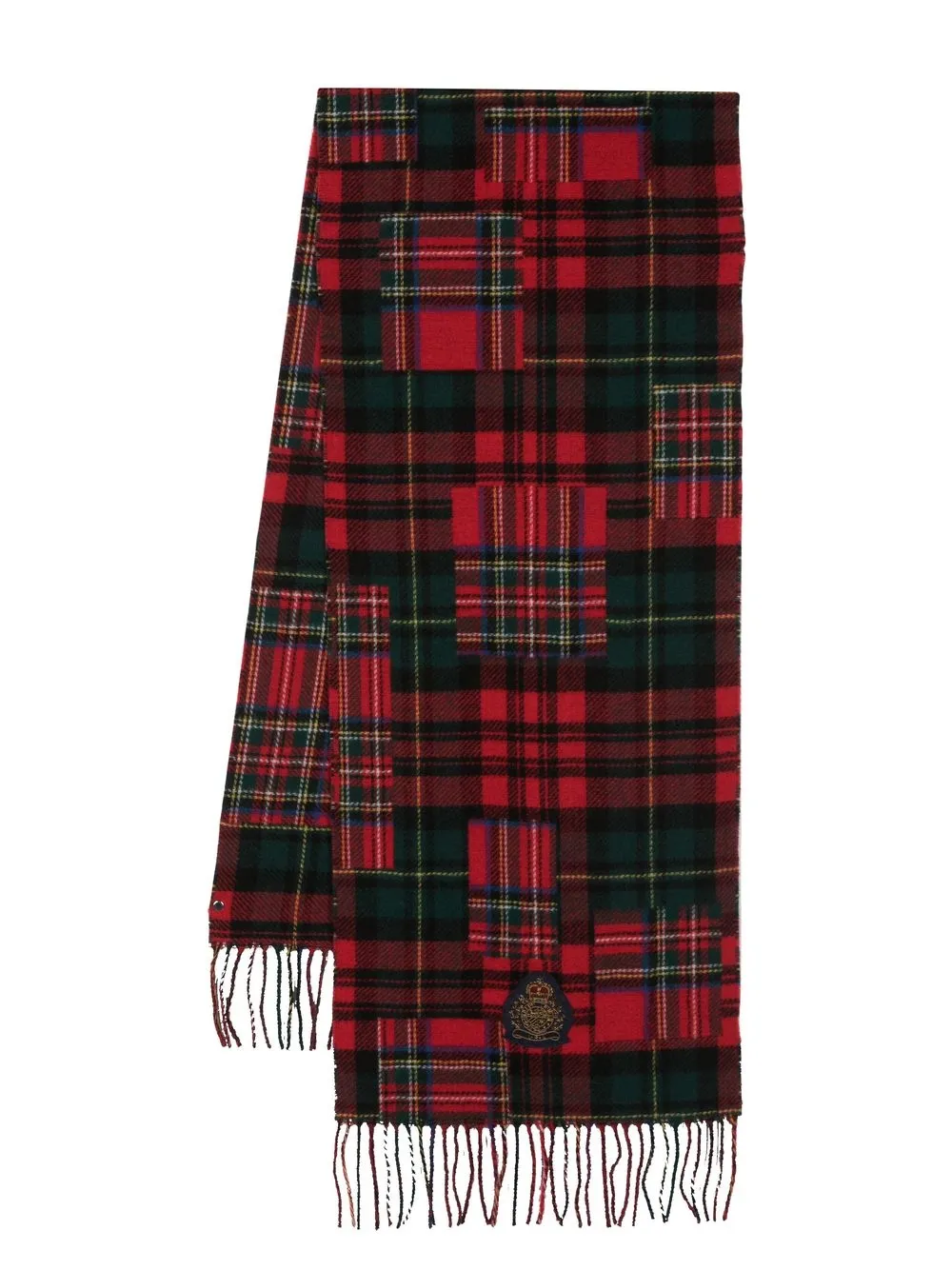 

Lauren Ralph Lauren tartan logo scarf - Black