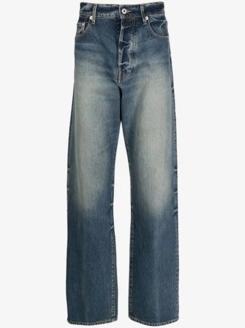 Kenzo stonewashed straight-leg jeans